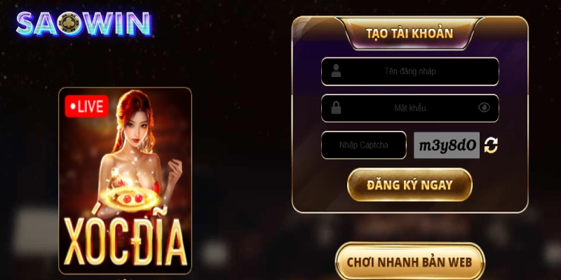 Đăng Ký Saowin - Thực Hiện Mở Tài Khoản Trong 3 Bước